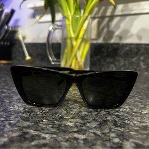 Saint Laurent Black Cat-Eye Sunglasses